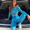 Seamless Knurled Top & Leggings Set