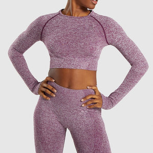 Long Sleeve Seamless Bra & Leggings Set