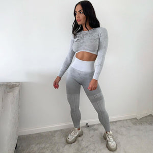 Seamless Knurled Top & Leggings Set