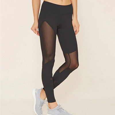 Black Mesh Leggings